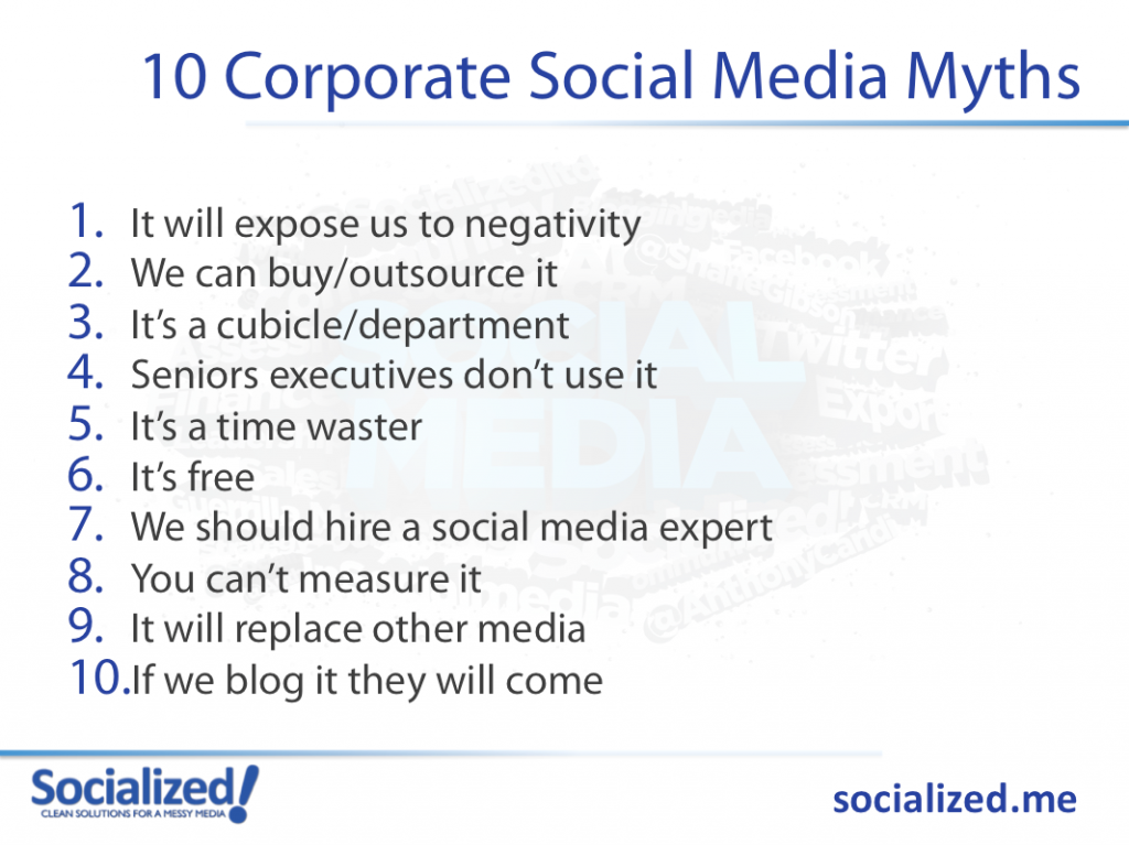 10 corporate social media myths