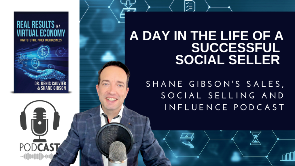 A day in the life of a successful social seller, daily disciplines and KPI's podcast art.