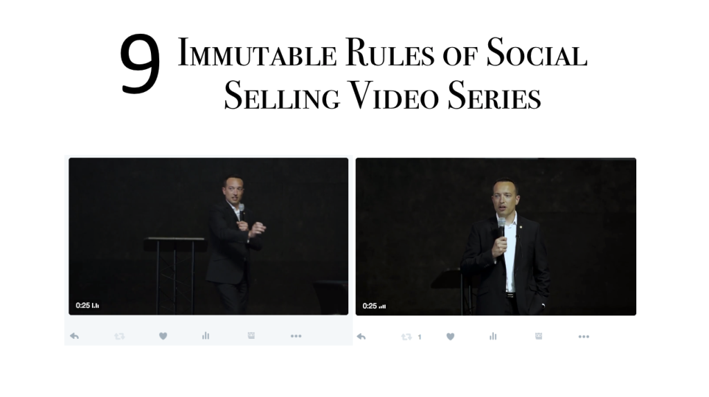 The 9 Immutable Rules of Social Selling (Video Series) for 2016 #socialselling