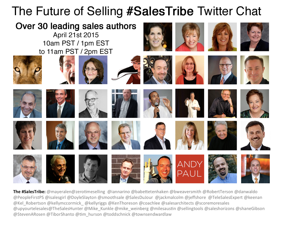 The Future of Selling #SalesTribe Twitter Chat April 21st!