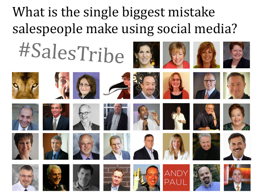 The Single Biggest Mistake Salespeople Make in Social Media #SalesTribe