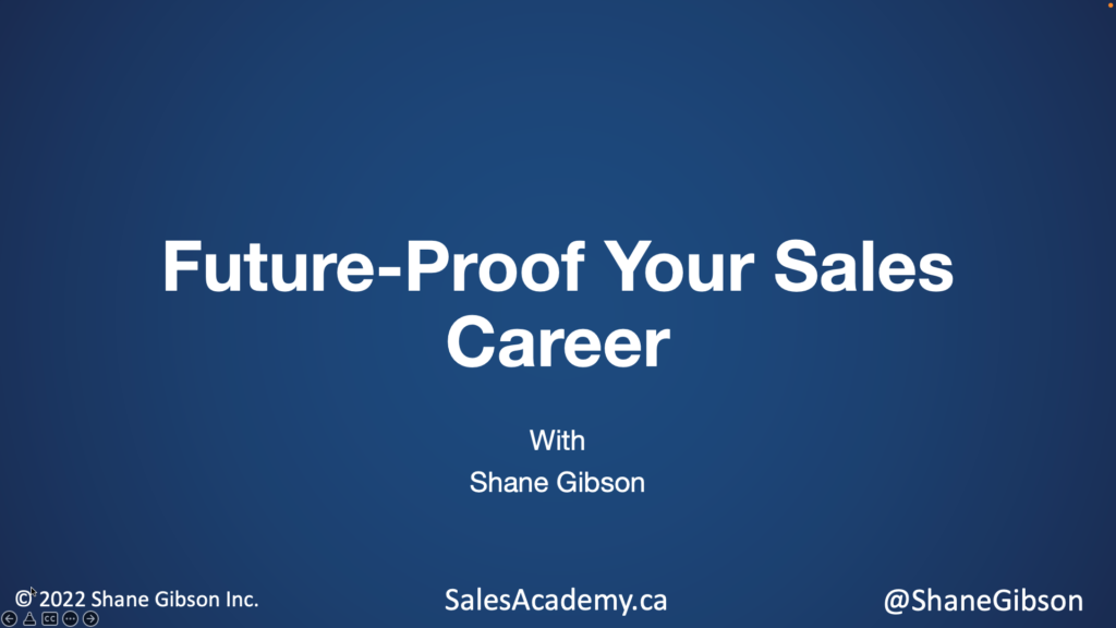 Future Proof Your Sales Career