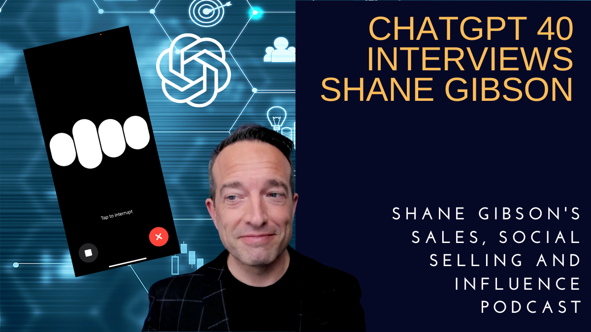 ChatGPT 4o Hosts Podcast and Interviews Shane Gibson, Keynote AI Speaker, on the Future of Sales